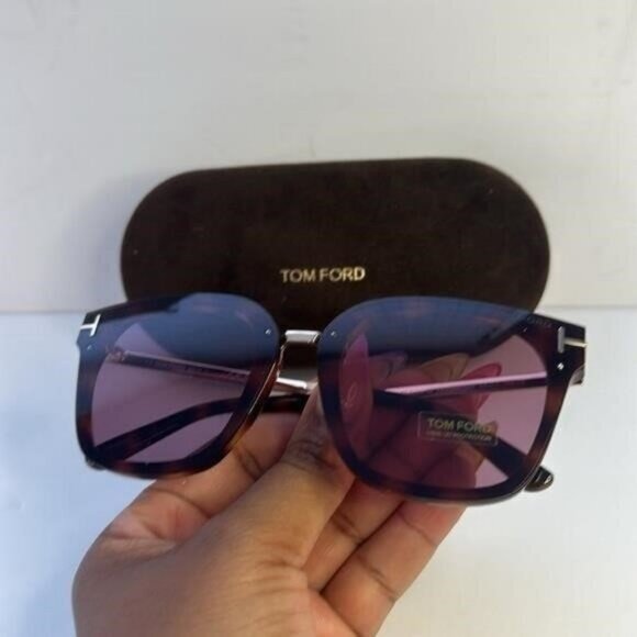 New Authentic TOM FORD TF1014 52Y Philippa 68MM Square Sunglasses - Picture 10 of 11